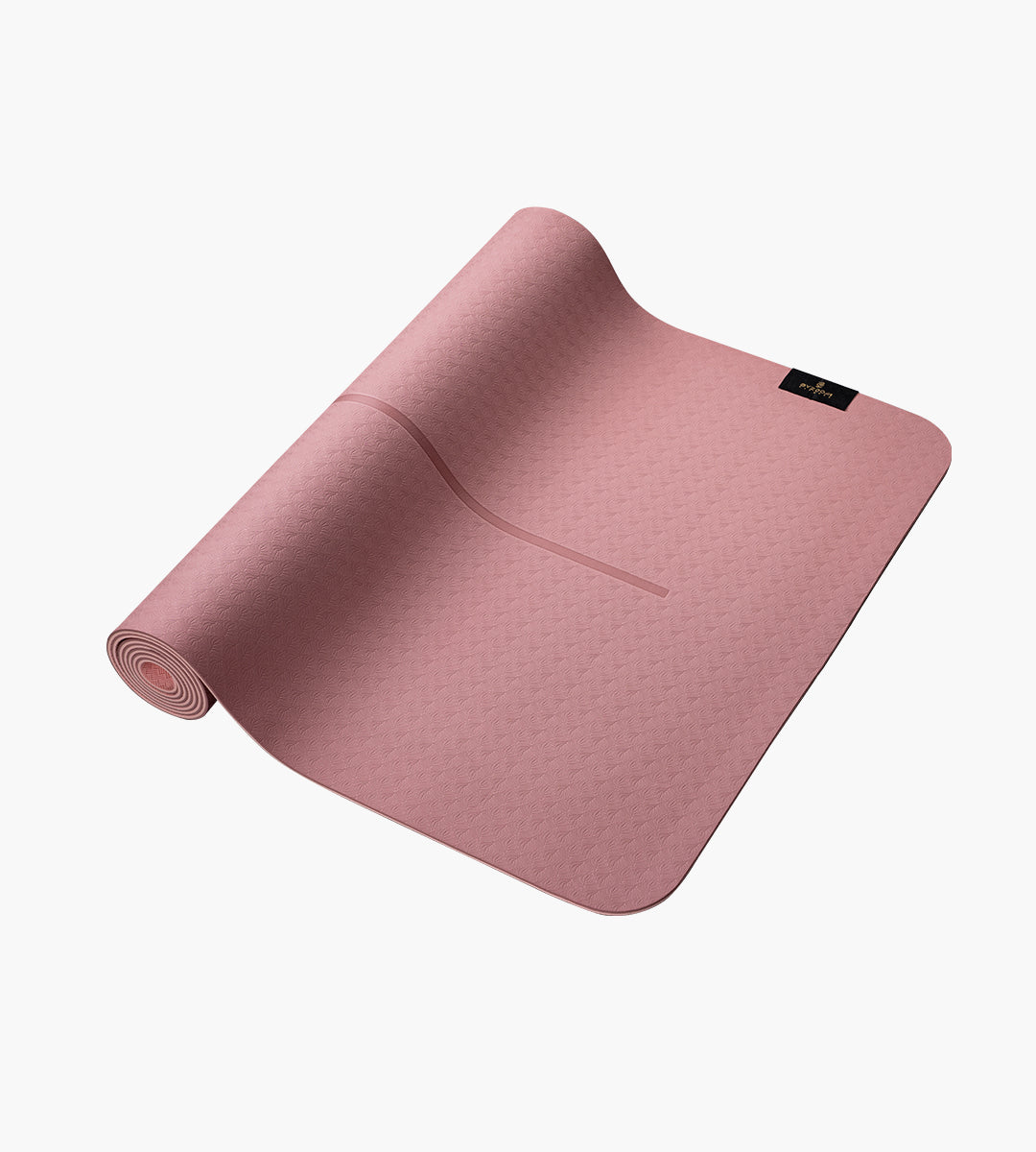 Easy Carry TPE Yoga Mat 0.16IN (4MM) - Pink 