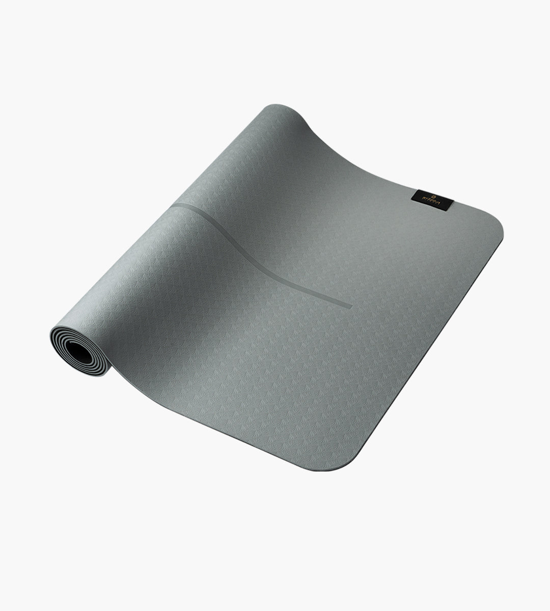 Easy Carry TPE Yoga Mat 0.16IN (4MM) - Gray