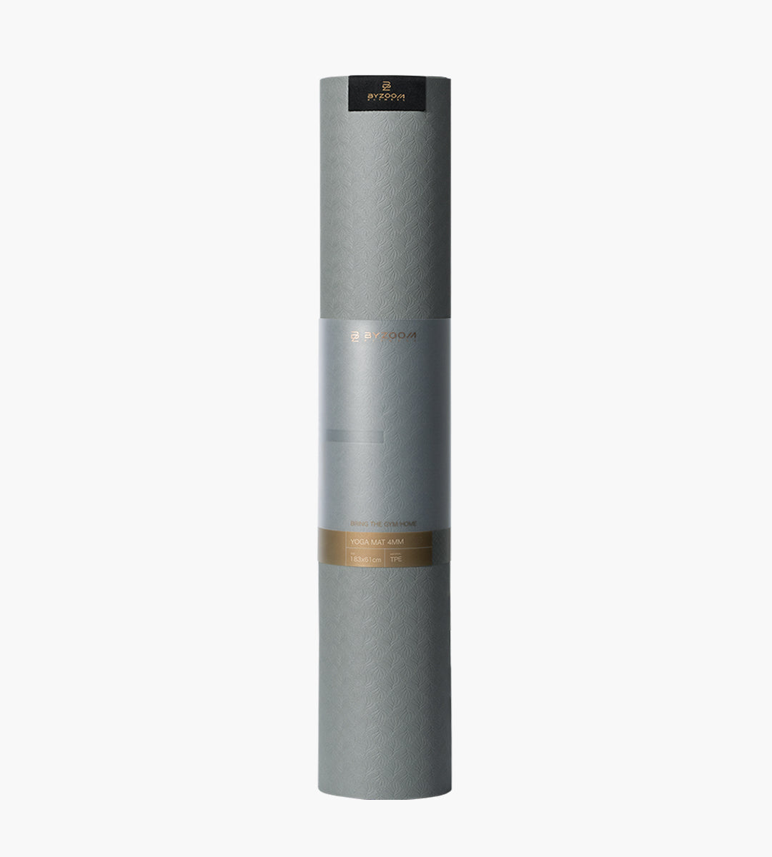 Easy Carry TPE Yoga Mat 0.16IN (4MM) - Gray