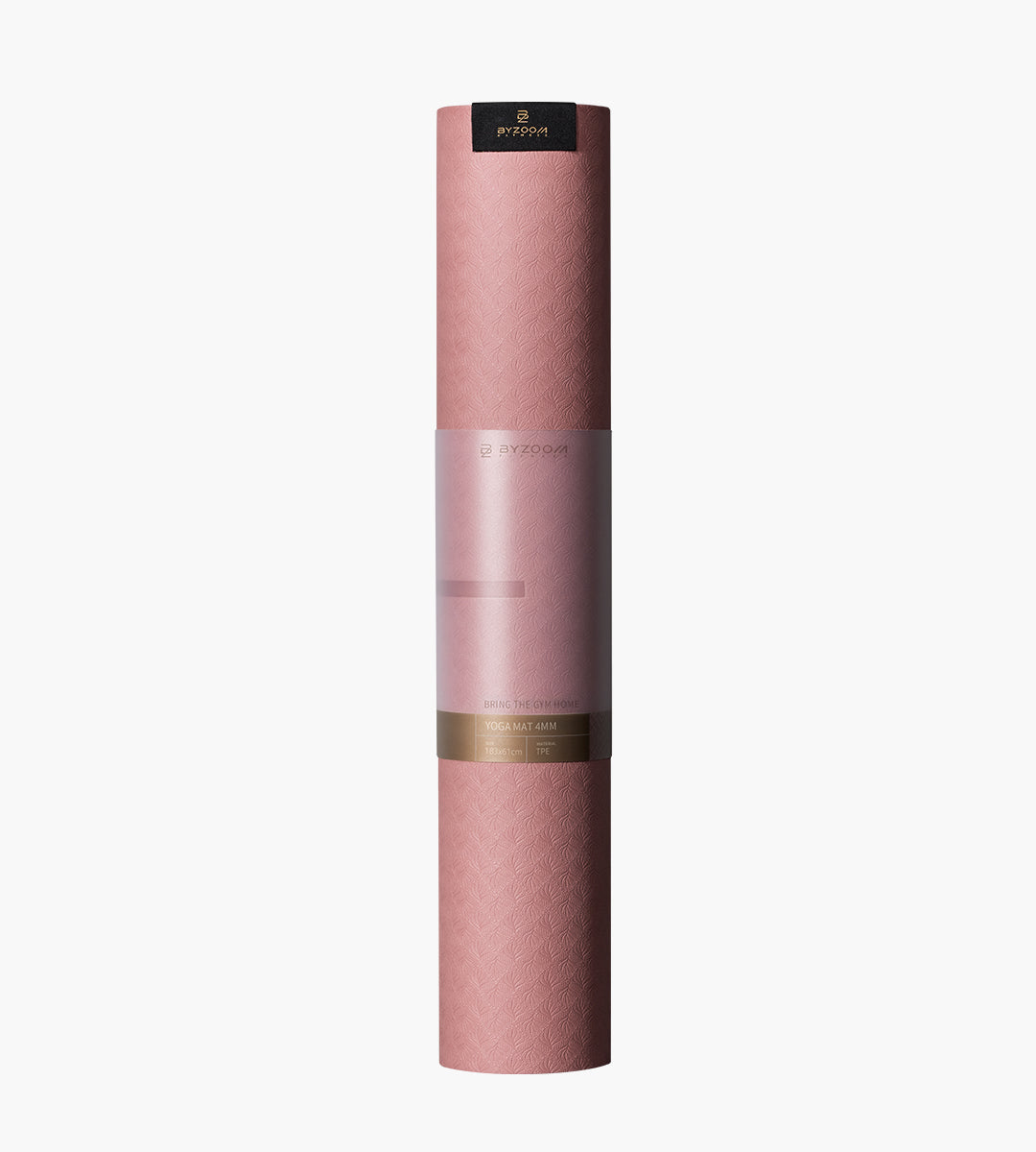 Easy Carry TPE Yoga Mat 0.16IN (4MM) - Pink 