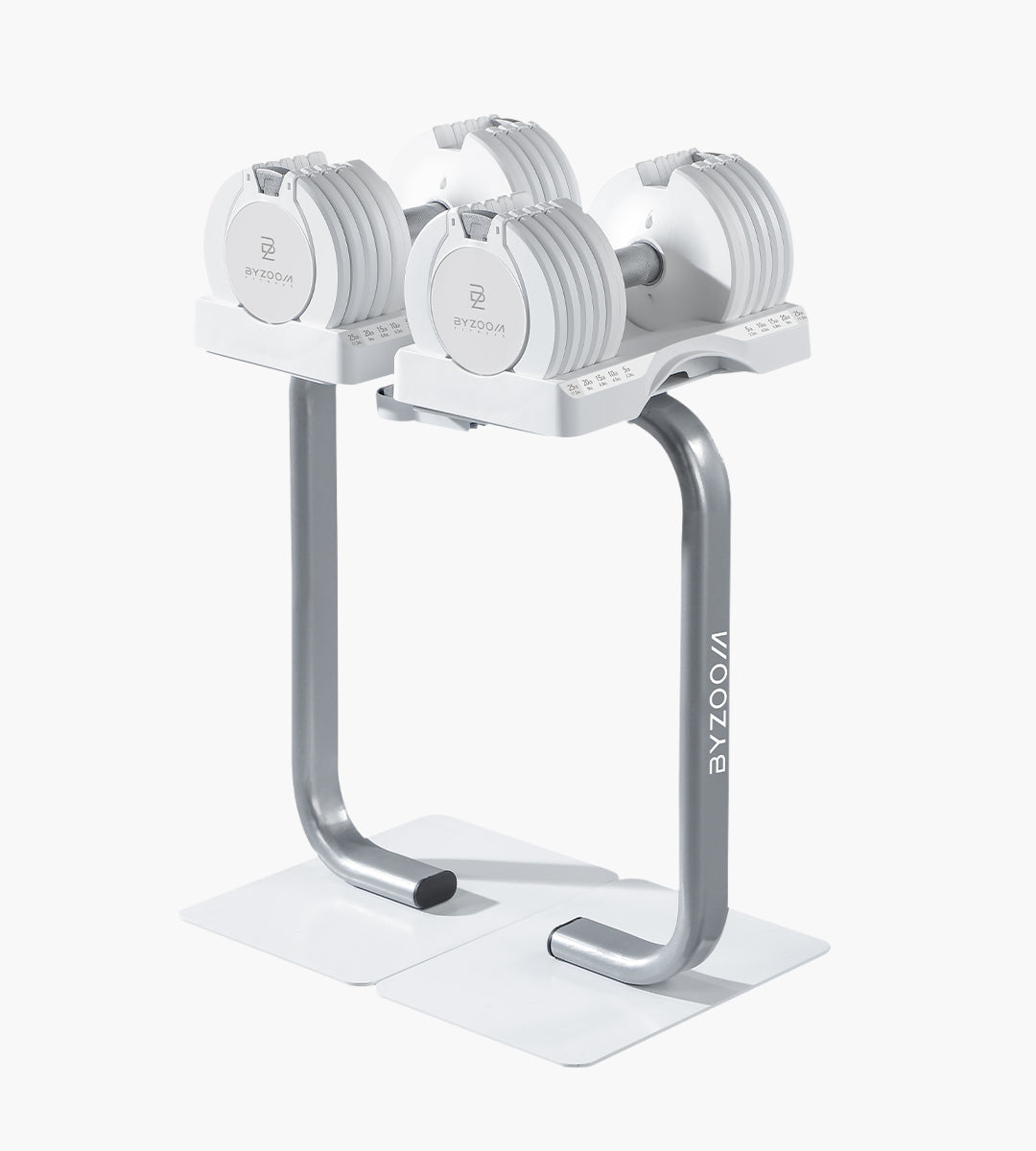 Pure Series  25LB Adjustable Dumbbell Single Unit, White