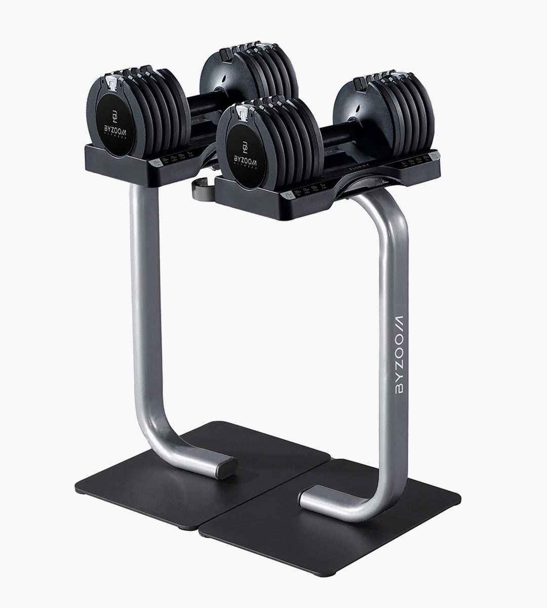 Pure Series 25LB Adjustable Dumbbell Single Unit, Black
