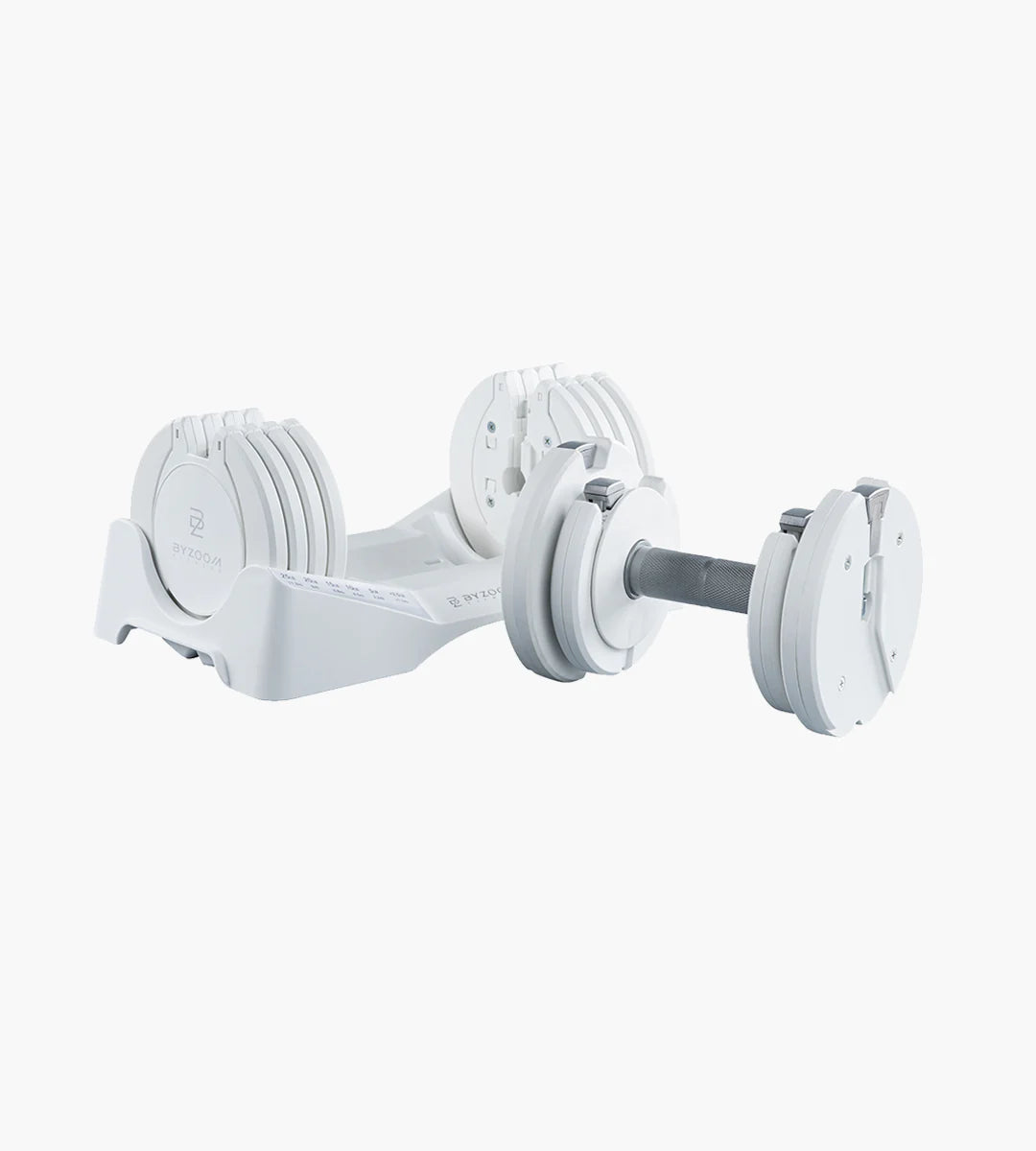 (Coming Soon) Pure Series 27.5LB Adjustable Dumbbells Single Unit, White