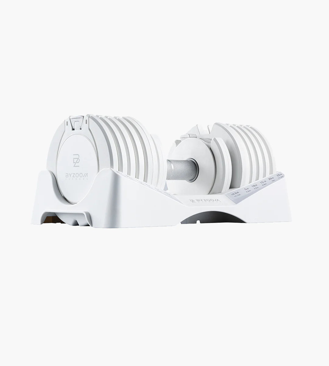 (Coming Soon) Pure Series 27.5LB Adjustable Dumbbells Single Unit, White