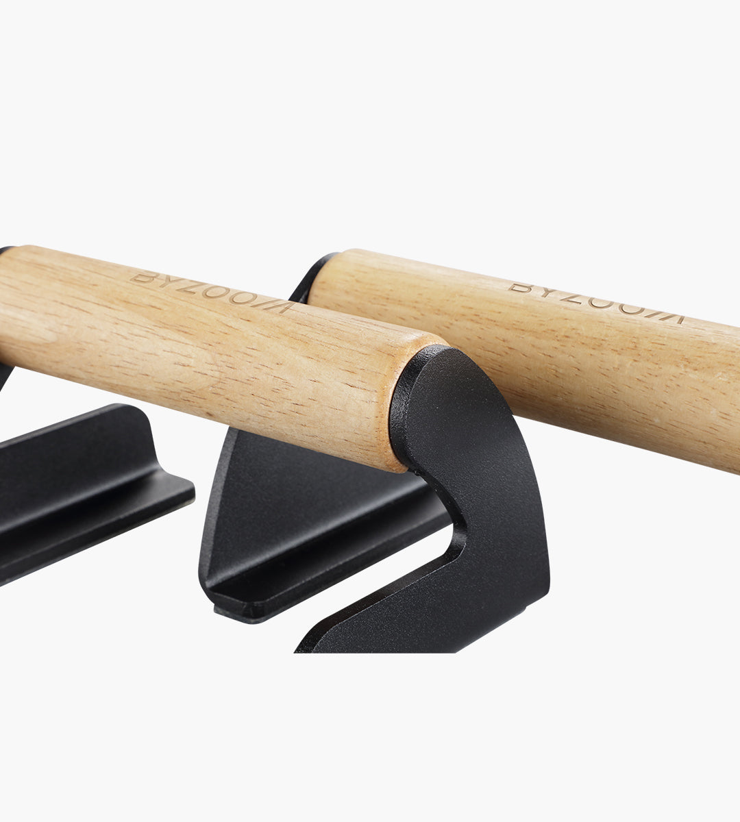 Wooden Push Up Handle Plus Black 