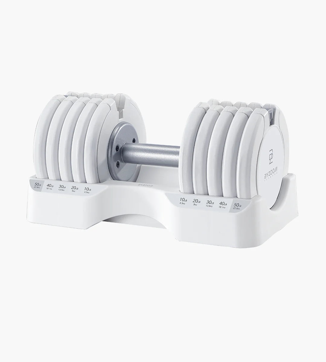 (Coming Soon) Pure Series 50LB Adjustable Dumbbell Single Unit, White