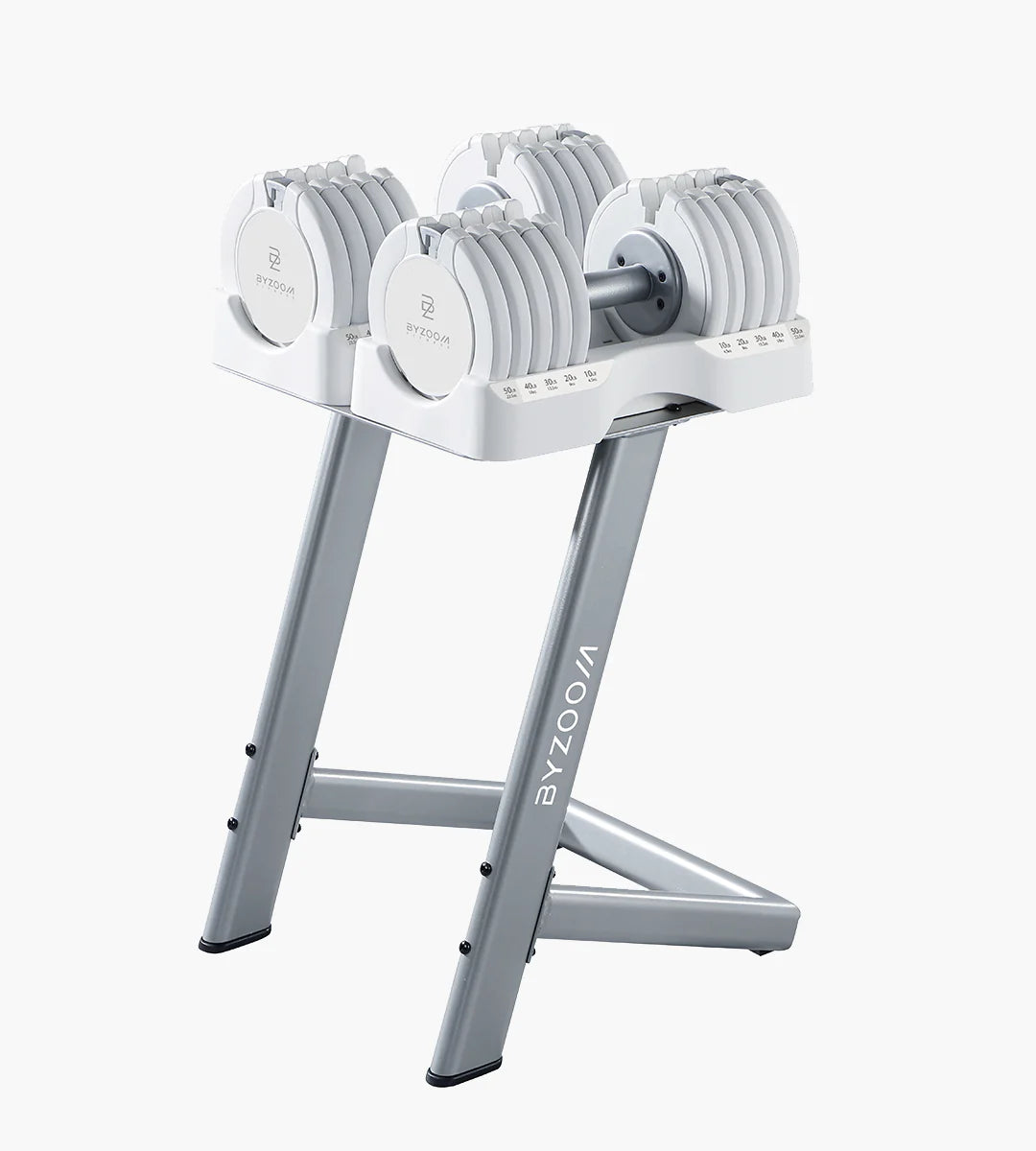 (Coming Soon) Pure Series 50LB Adjustable Dumbbell Single Unit, White