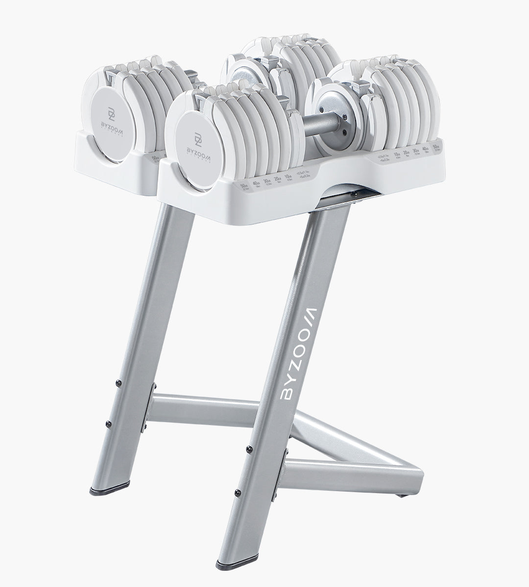 (Coming Soon) Pure Series 55LB Adjustable Dumbbell Single Unit, White