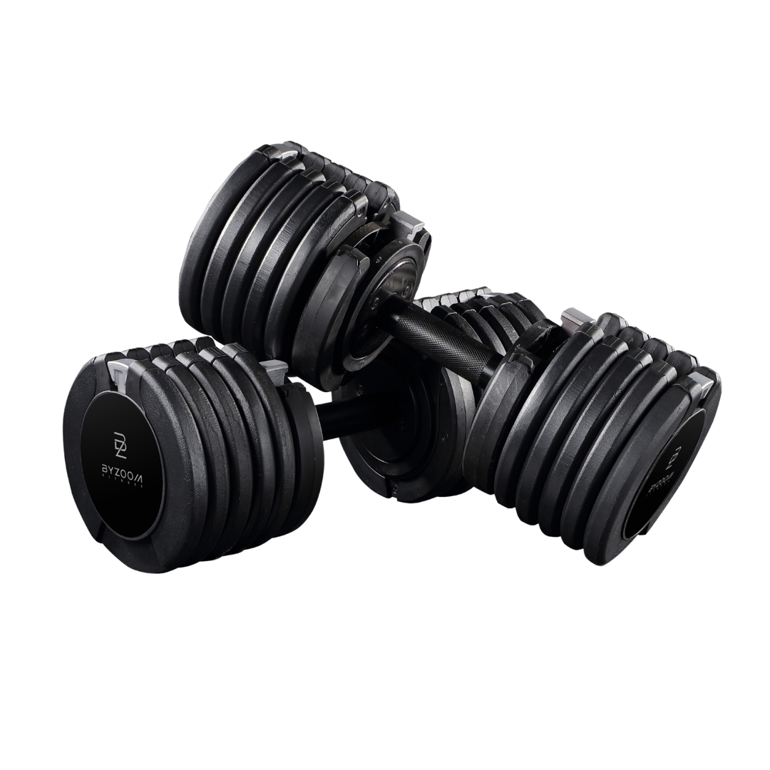Pure Series 55LB Adjustable Dumbbell Single Unit, Black