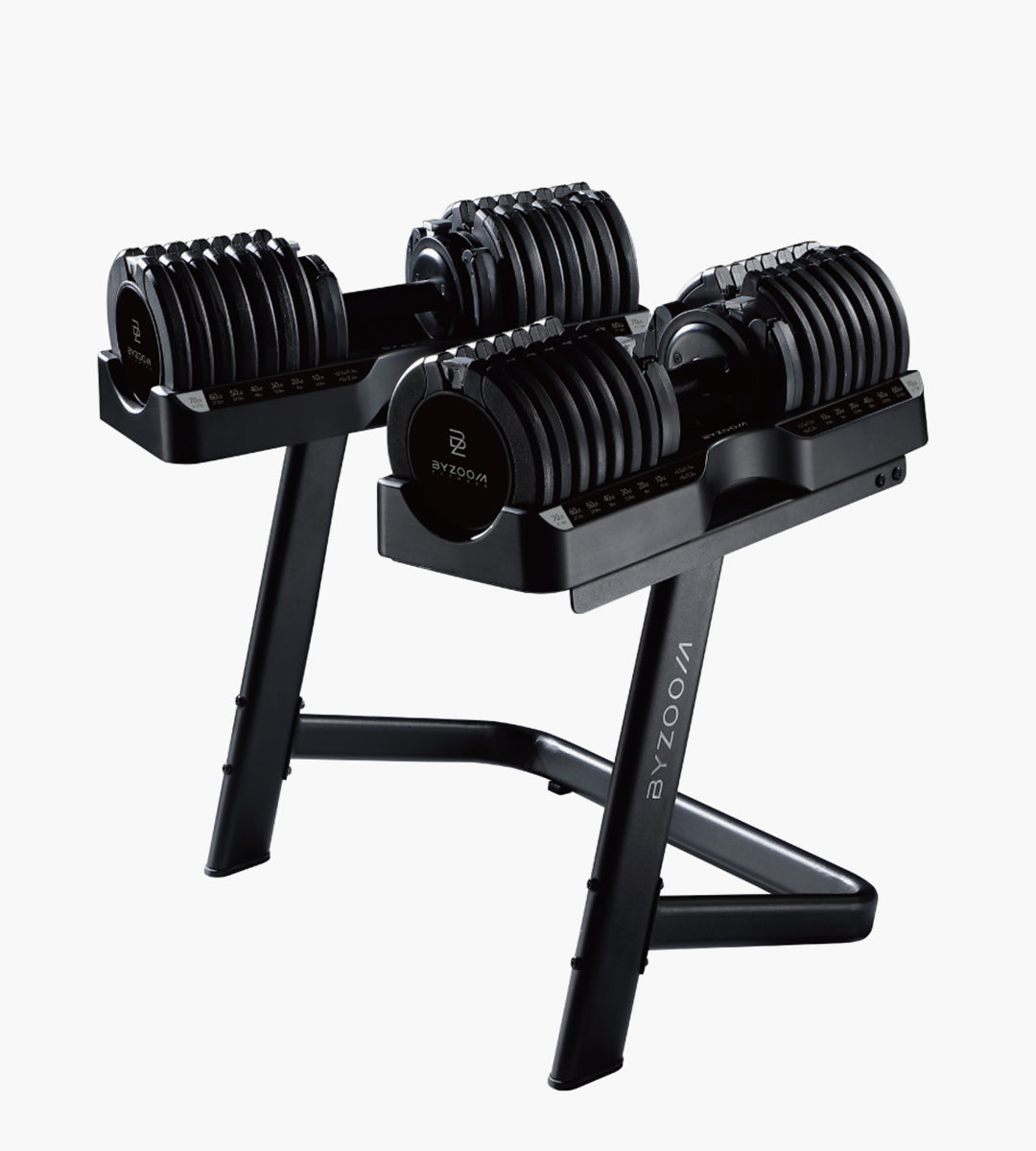 Pure Series Adjustable Dumbbell Stand for 75LB, Black