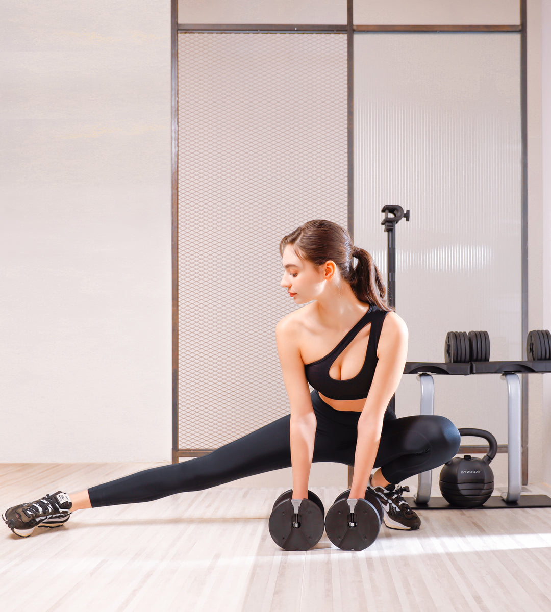 Pure Series 12.5LB Adjustable Dumbbell Pair Set of 2, Black