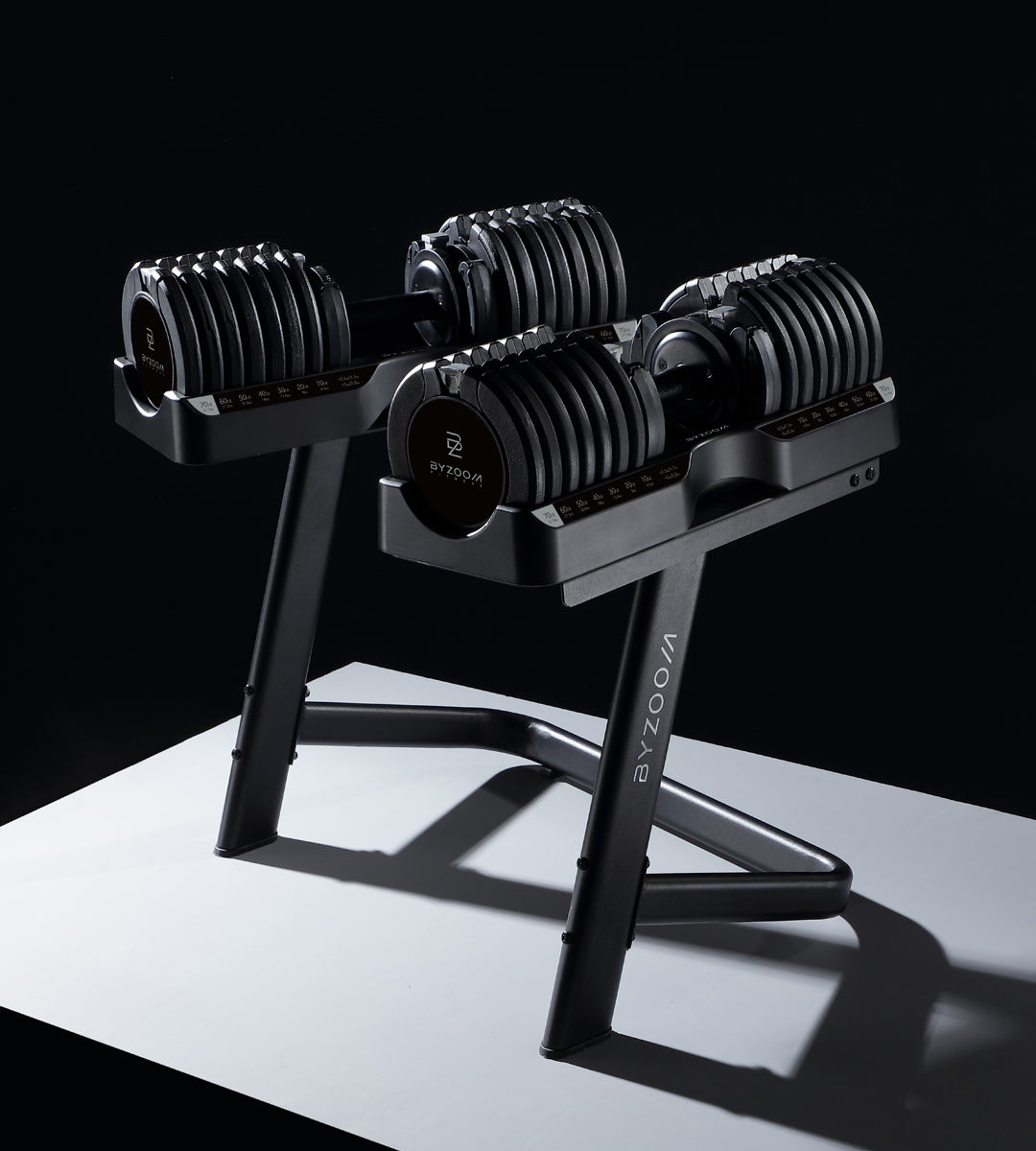 Pure Series Adjustable Dumbbell Stand for 75LB, Black