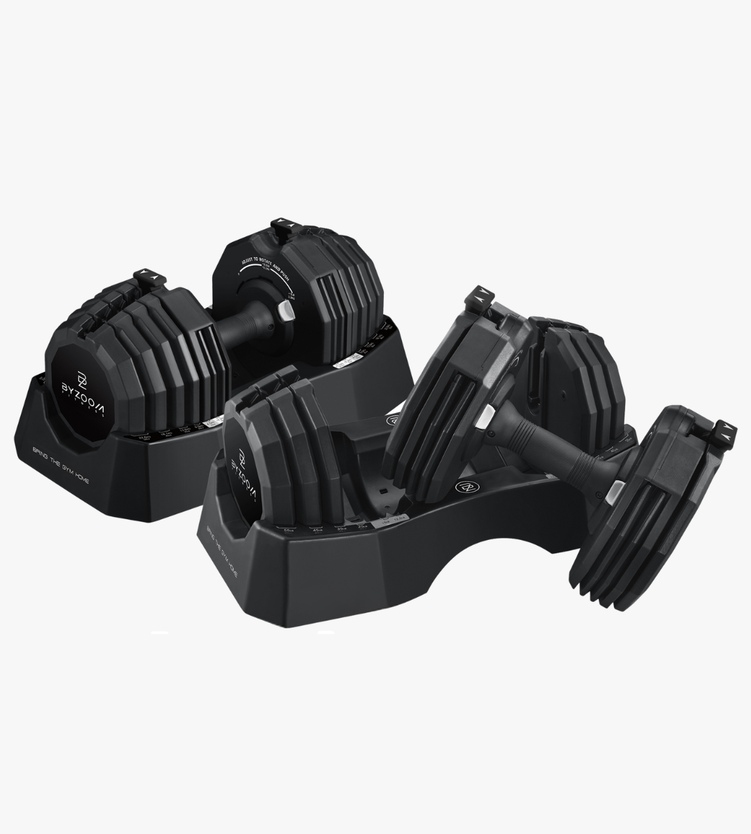 Classic Series 55LB Adjustable Dumbbell Single Unit, Black