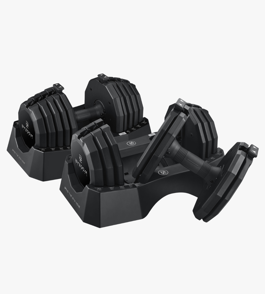 Classic Series 50LB Adjustable Dumbbell Single Unit, Black
